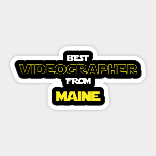 Best Videographer from Maine Sticker